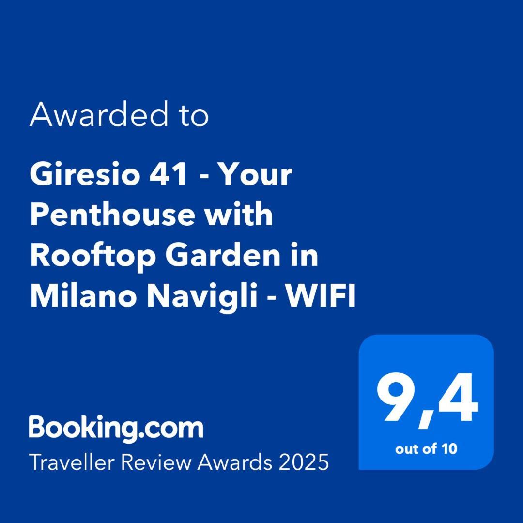 Giresio 41 - Your Penthouse With Rooftop Garden In Milano Navigli - Wifi エクステリア 写真